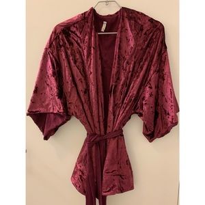 Free people crushed velvet robe
